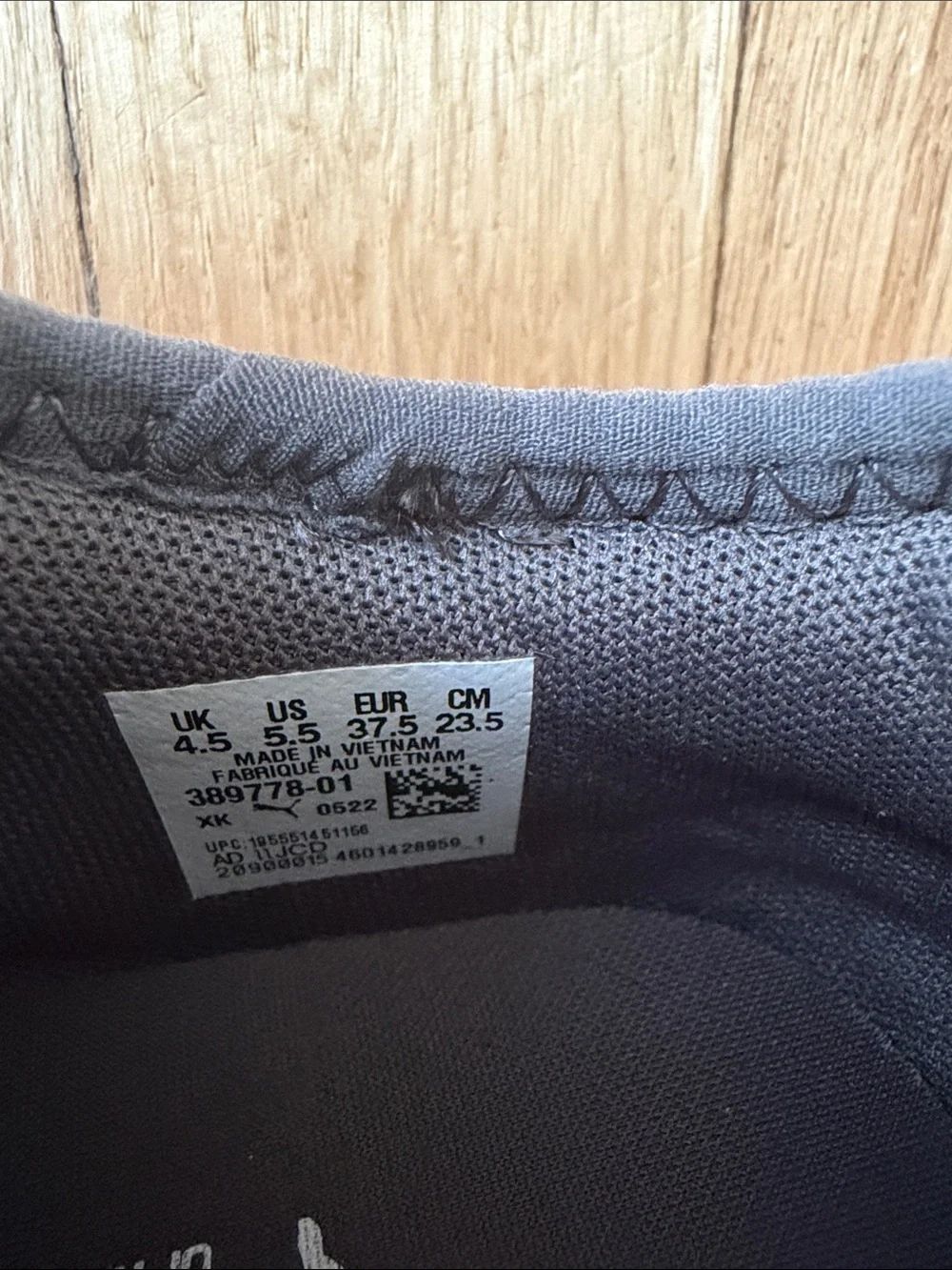 Puma breathable mesh